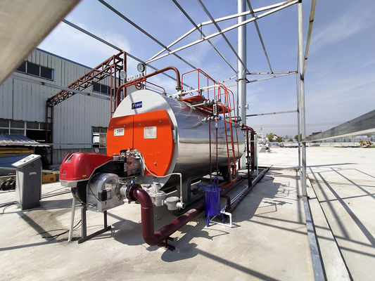 WNS serie horizontale olie en gas industriële stoomketel 0.5t/ H-20T /h