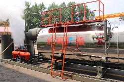Oil steam boiler LCD display Chinese and English menu, can touch screen