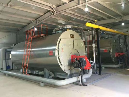 1.0Mpa Evsel Sıcak Su Isıtma Kazanı Endüstriyel Gazlı Su Kazanı