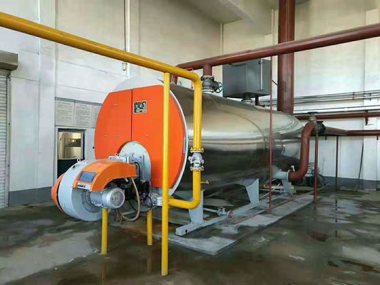 Horizontal hot water boiler heating domestic hot water output sufficient efficiency high maintenance