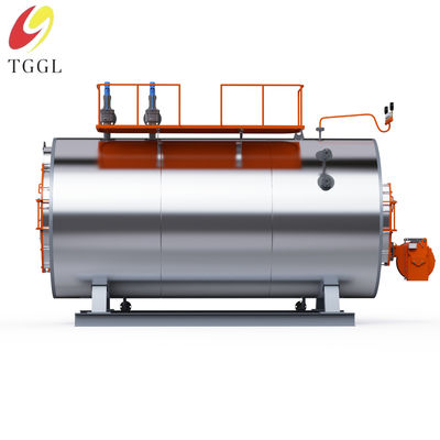 Horizontal 6t/h oil gas fire tube steam boiler has high thermal efficiency for building materials industry