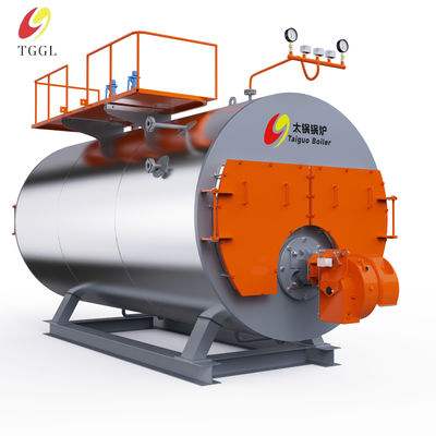 Horizontal 6t/h oil gas fire tube steam boiler has high thermal efficiency for building materials industry