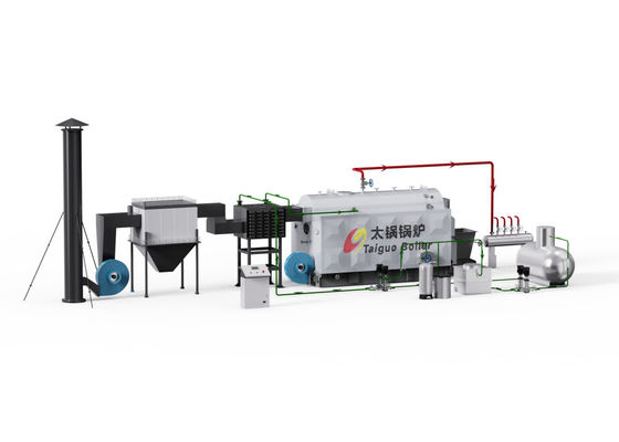 300kg 500kg Chain Grate Biomass Steam Boiler Small Scale For Dyeing