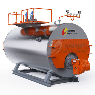 10t/h Gas Horizontal Steam Boiler Low Heat Loss Sufficient Power Multiple Safety Protection
