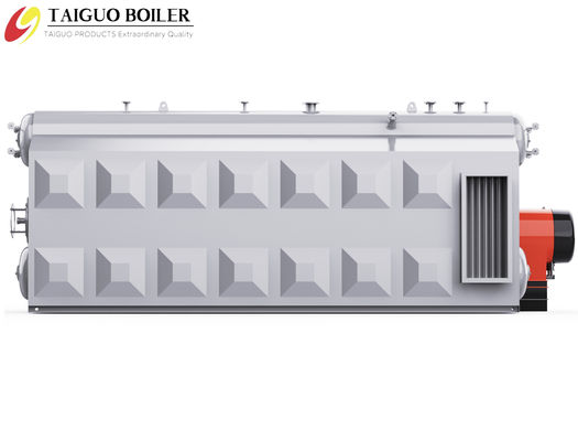 SZS4-10t/h Double Barrel Oil Gas Steam Boiler For Wood Processing