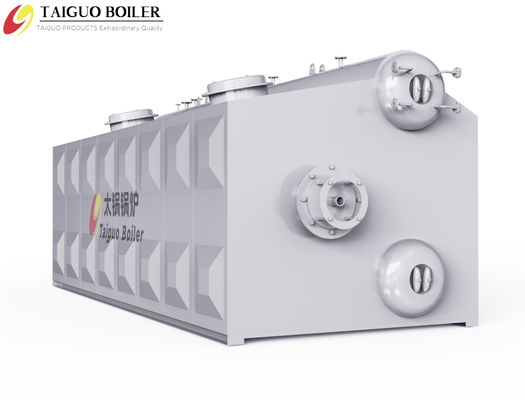 SZS4-10t/h Double Barrel Oil Gas Steam Boiler For Wood Processing