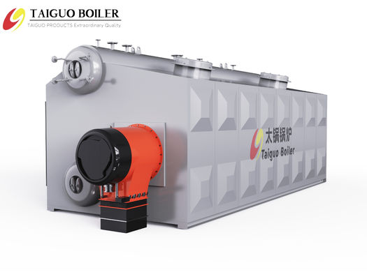 SZS4-10t/h Double Barrel Oil Gas Steam Boiler For Wood Processing