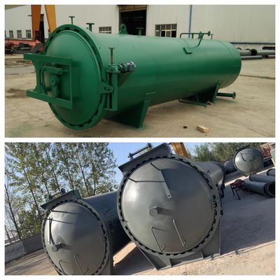 Calore elettrico a vuoto in fibra di carbonio 3 kW Autoclave per calcestruzzo Plc