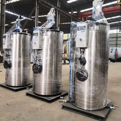 Vertikal Otomatis Gas Fire Steam Boiler Untuk Kimia Dan Susu