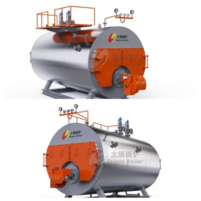 WNS Series Horizontal Steam Boiler PLC Control System Safe 0.5t/h