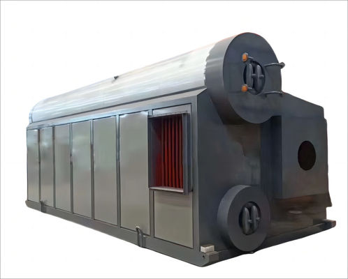 SZS4-10t/h Double Barrel Oil Gas Steam Boiler For Wood Processing
