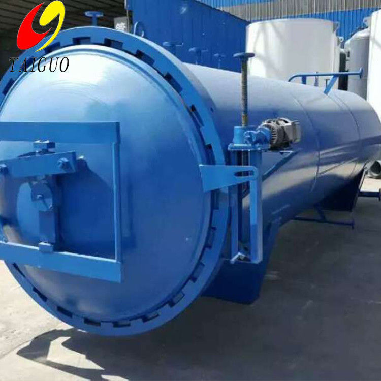 AAC khối và nồi hấp hơi nước công nghiệp ngang Nồi hấp thủy lực cho sợi carbon
