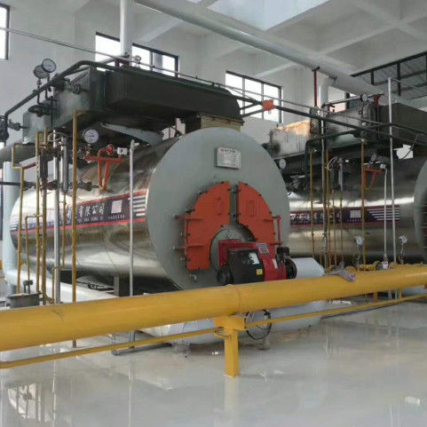 Horizontale Warmwaterboiler Met gas Industrieel 0.35-14MW Capaciteit Q235B Materiaal