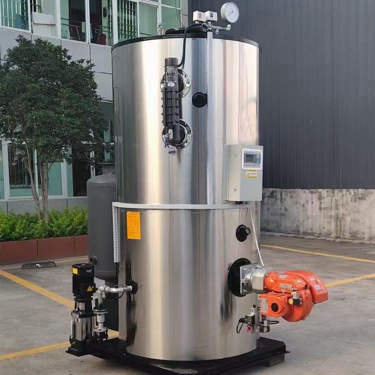 Vaste zuivere stoomverticale stoomketel met een capaciteit van 0,1-2 ton en PLC-besturing